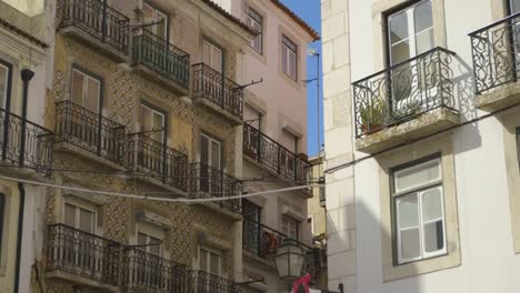 colourful building in lisbon, portugal