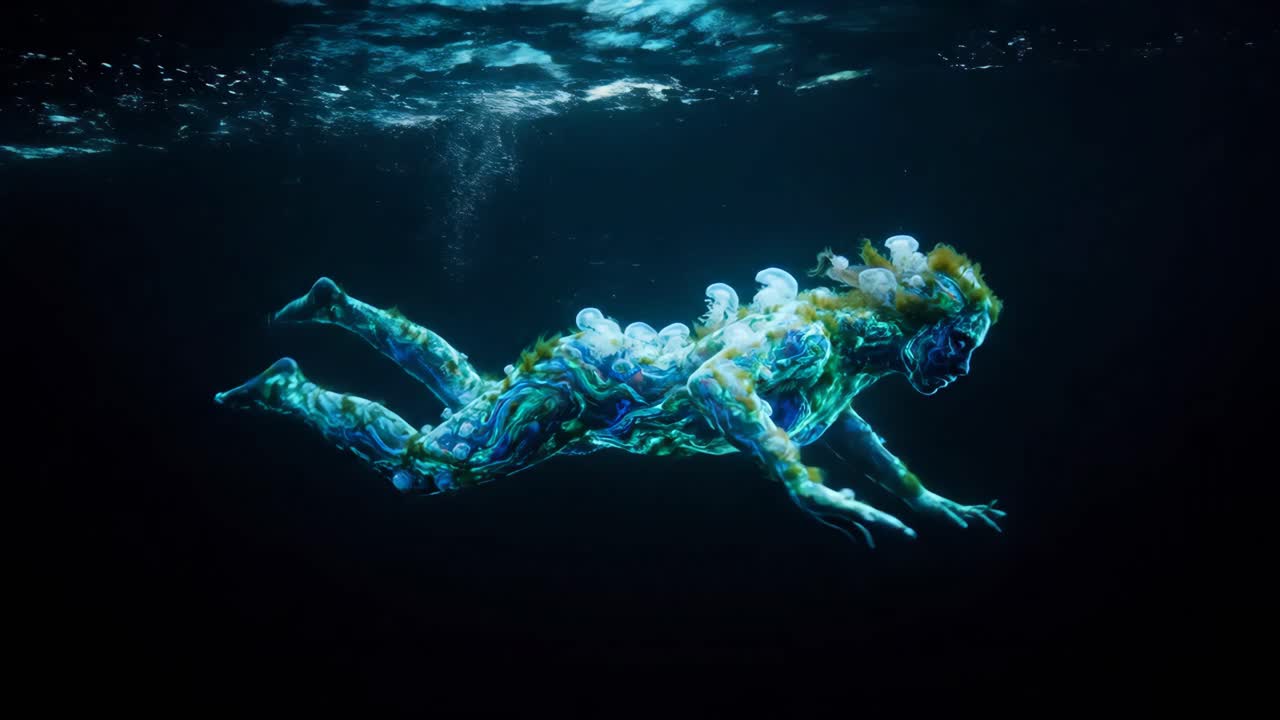 Surreal Underwater Mermaid Fantasy
