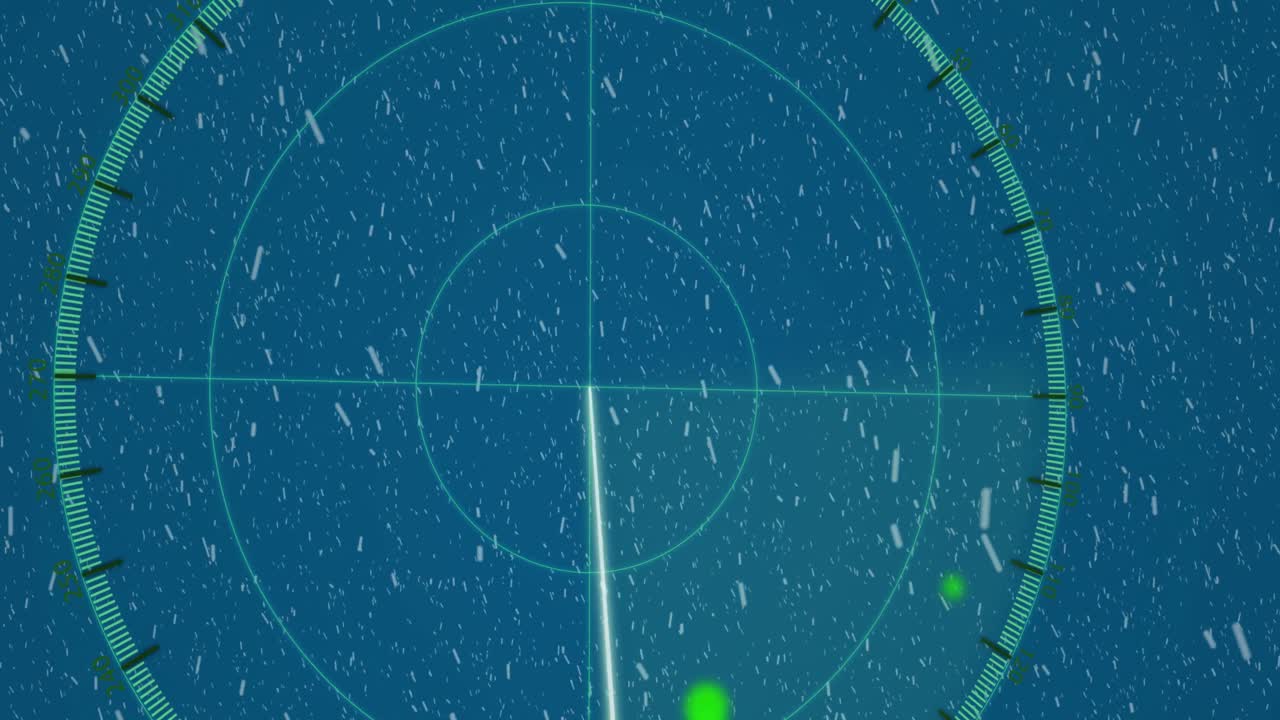 파란색 배경에 내리는 눈 위에서 스 ⁇  스캔의 애니메이션