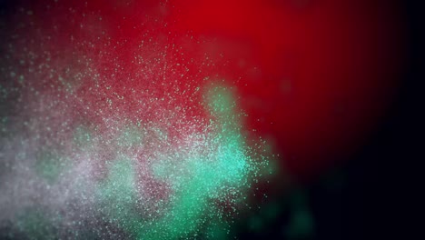 abstract scattering particles. 4k motion graphics