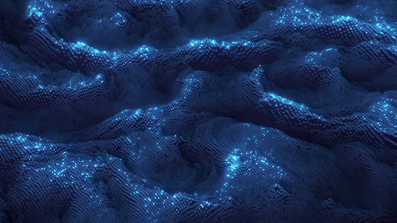 grandes datos en forma de gráfico azul bucle sin costuras animación de renderización 3d