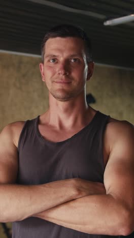 man portrait with arms crossed