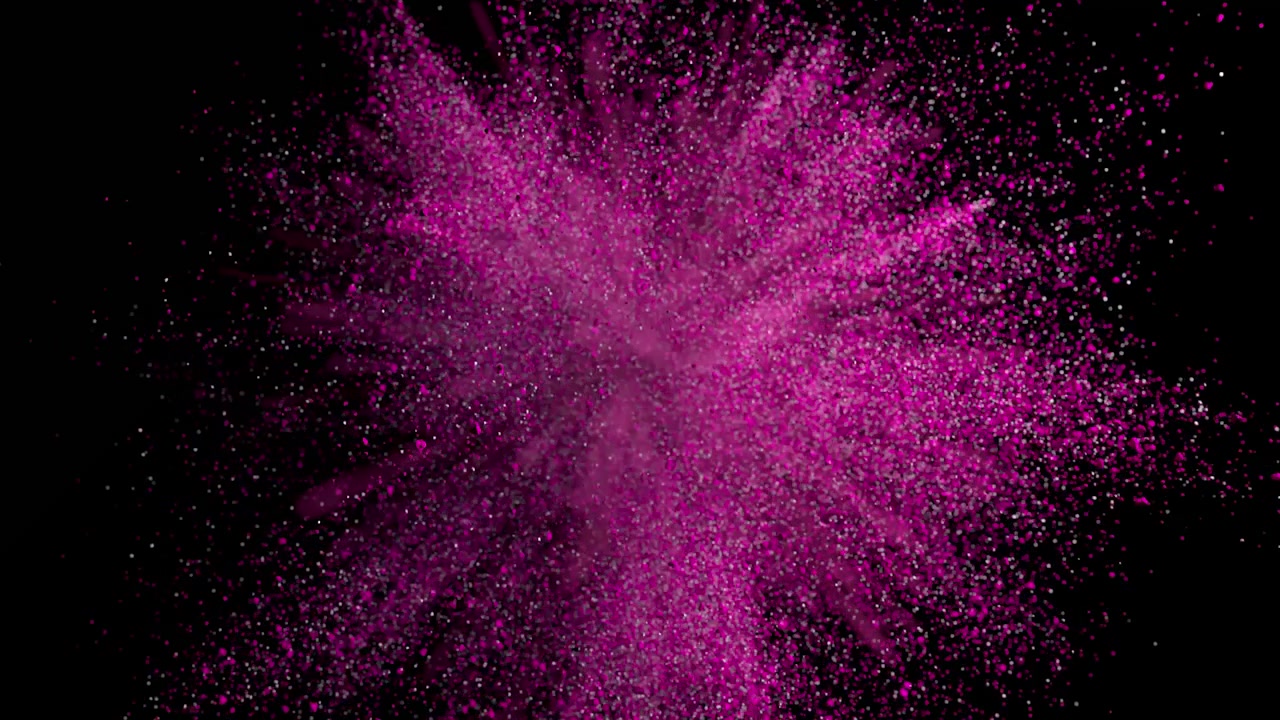 Explosion de poudre rose