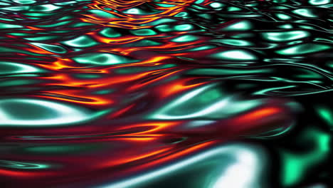 abstract liquid metal waves