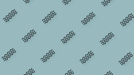 modello di forme geometriche in stile retro, memphis anni '80 anni '90. animato vintage sfondo astratto. design pop art senza cuciture. movimento video 4k
