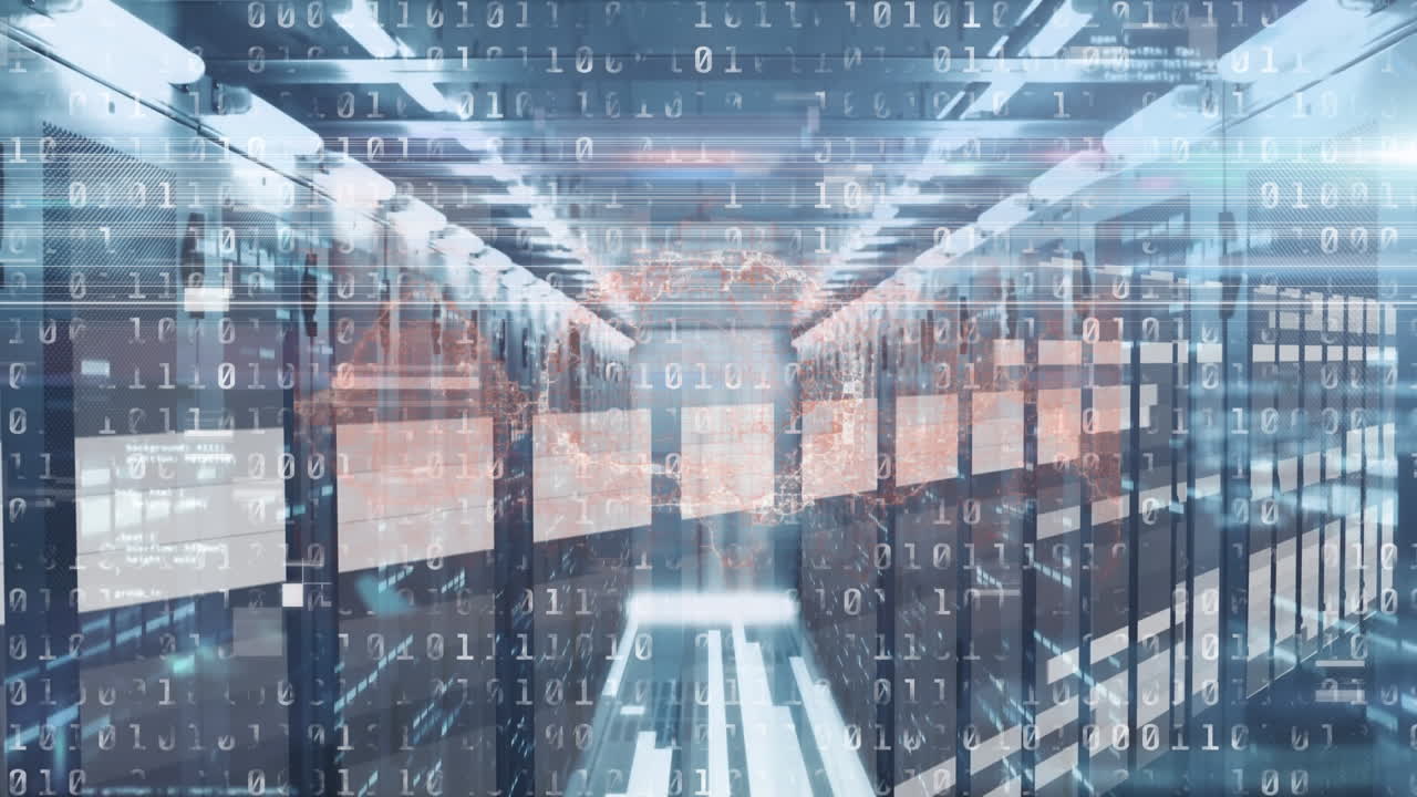 뇌와 바이너리 코딩의 애니메이션 서버  ⁇ 을 통해