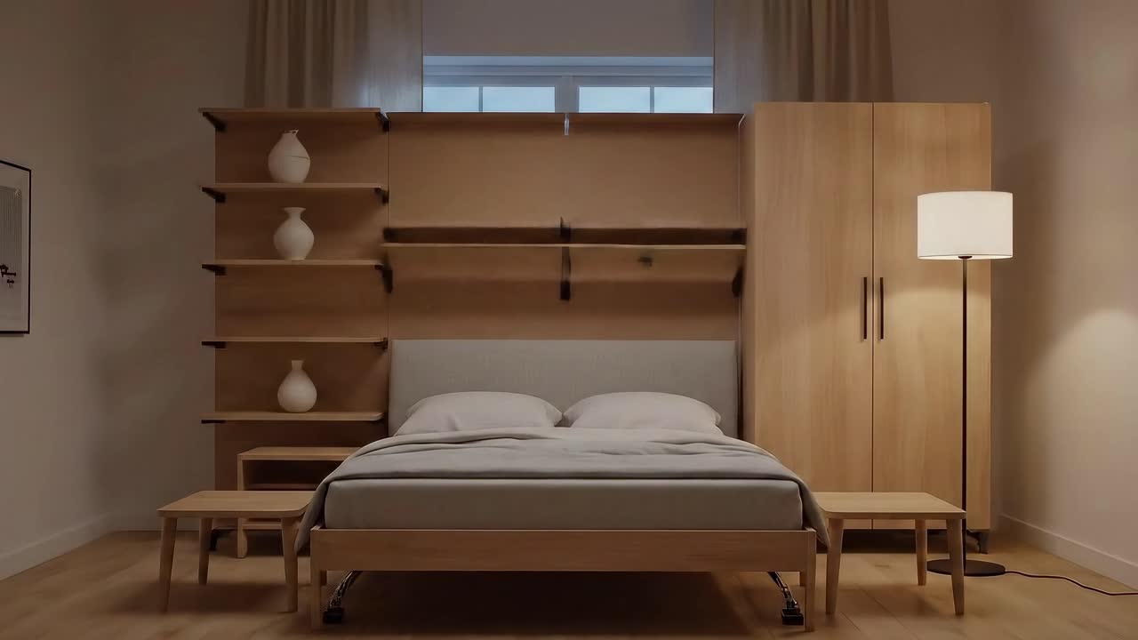 Room Transformation with a Modern Murphy Bed System