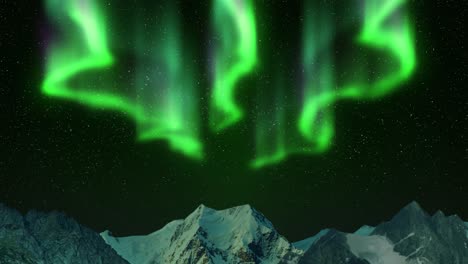 nordlichter in den bergen