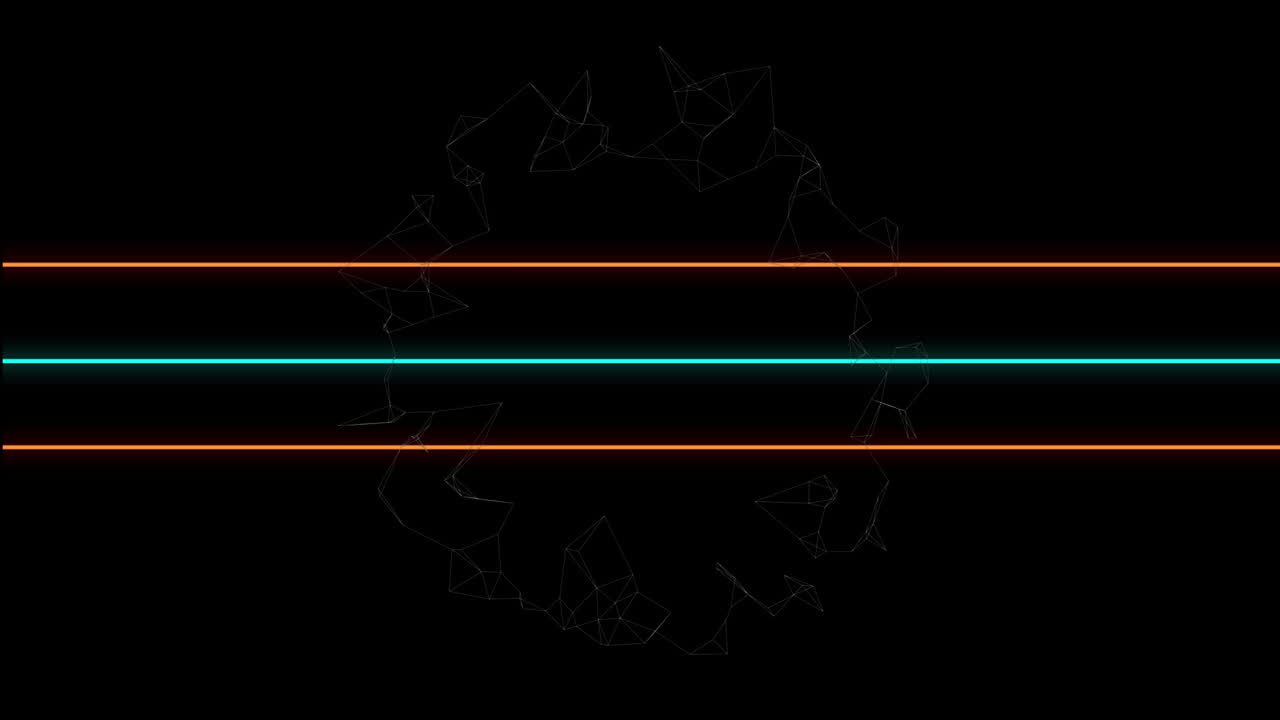 animación de formas geométricas coloridas sobre un fondo negro