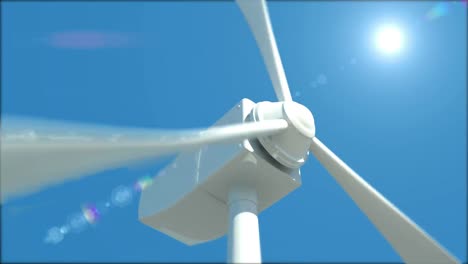 animation of wind turbine