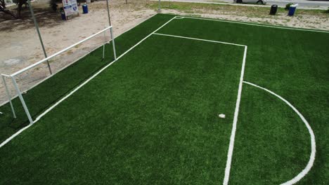 reynosa tamaulipas mexico: aerial view of football soccer field