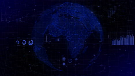 cinematic-digital-globe-rotating-video-background-showcases-zooming-in-on-Gabon-country