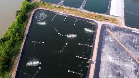 Aerial-view-of-shrimp-farmland-countryside