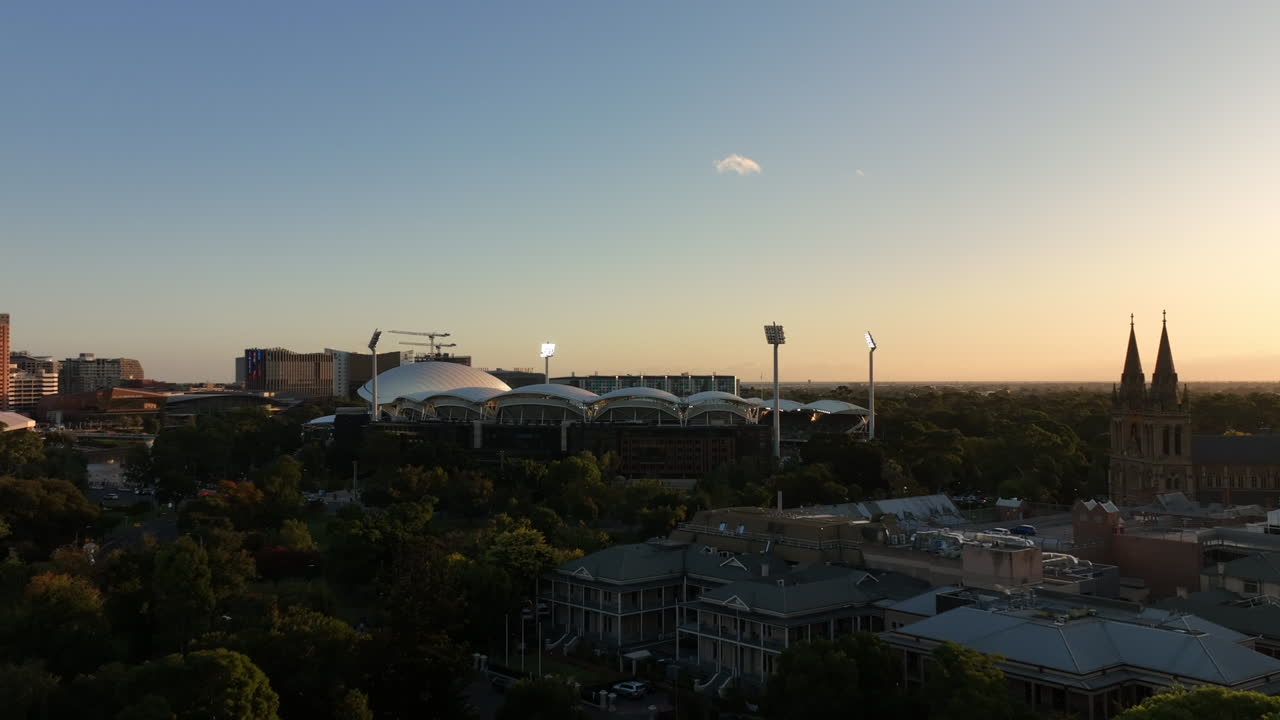 4k 드론 선 ⁇  애들레이드 오벌 오스트레일리아