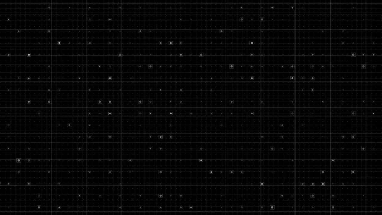 Futuristic grid perspective design digital small squares hud blue light grid on dark background