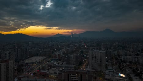 Santiago-De-Chile-Nunoa-Providencia-Time-Lapse-Winter-Clouds-Dusk