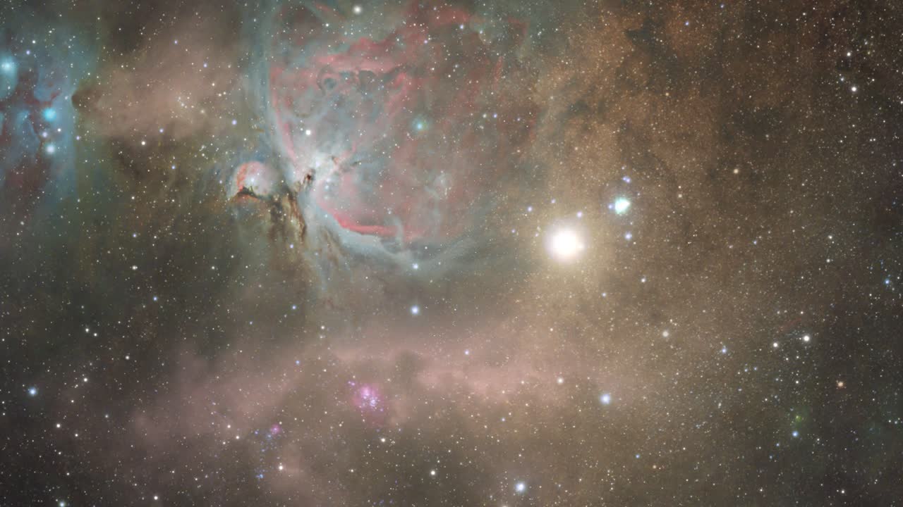 vista de la nebulosa en el vasto espacio