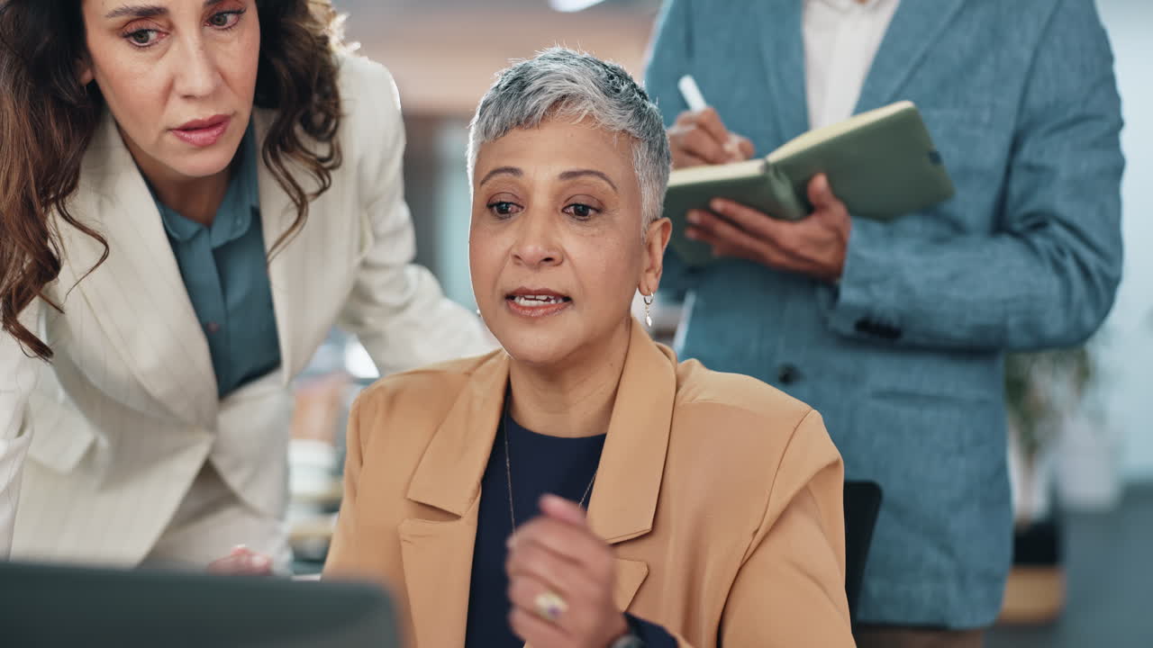 Businesswomen Having a Serious Meeting