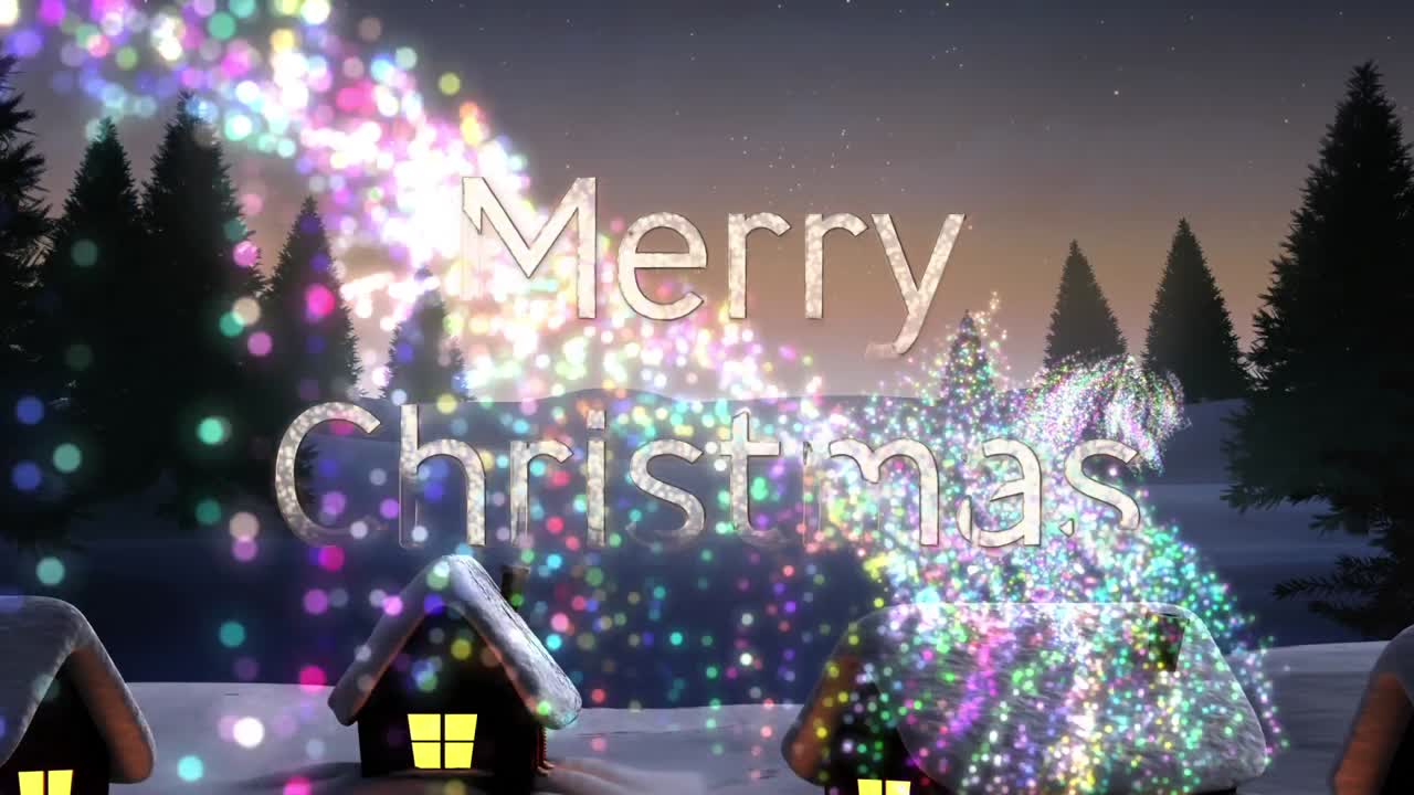 크리스마스 에 시골 에서 떨어지는 별