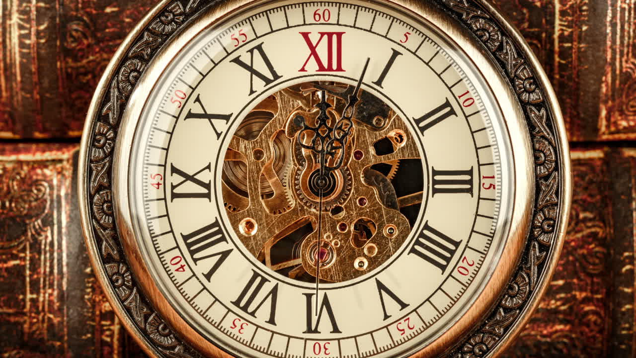 Spiral clock track of time