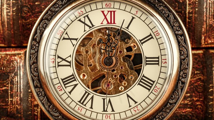 Spiral clock track of time