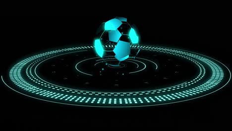 animation of scope scanning over digital football