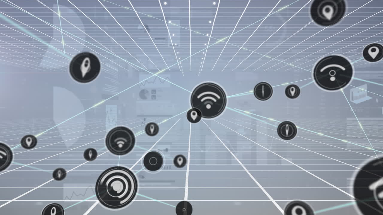 animación de la red de conexiones a través del procesamiento de datos