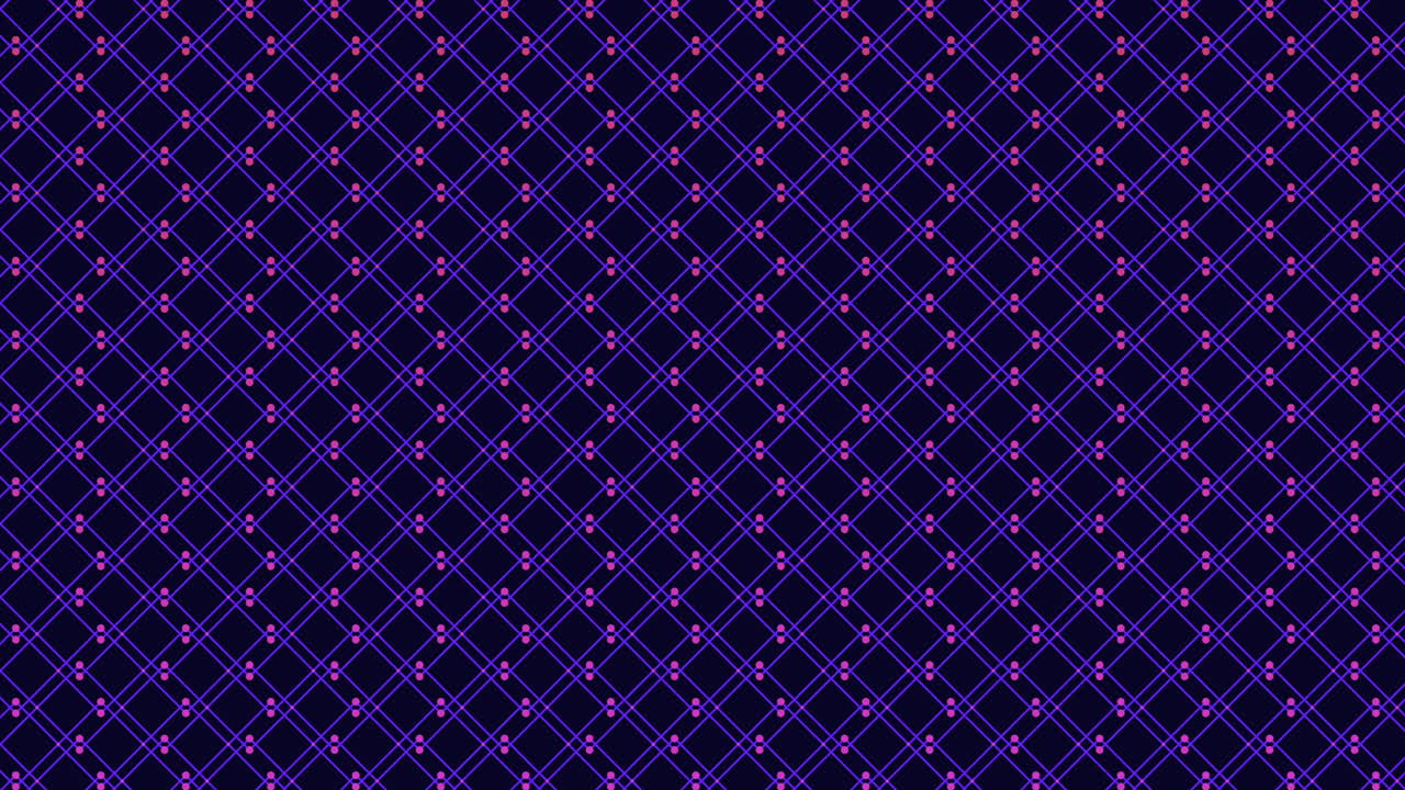 A visually striking purple and black grid pattern consisting of small, evenly spaced squares forming a cohesive design that repeats across the image