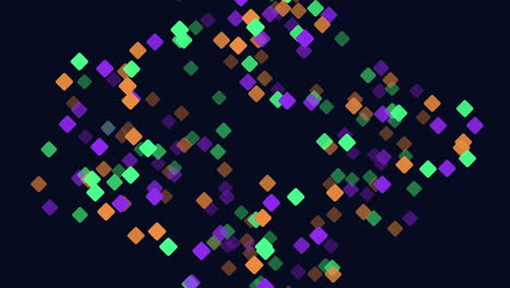 Flying-colorful-confetti-on-black-space