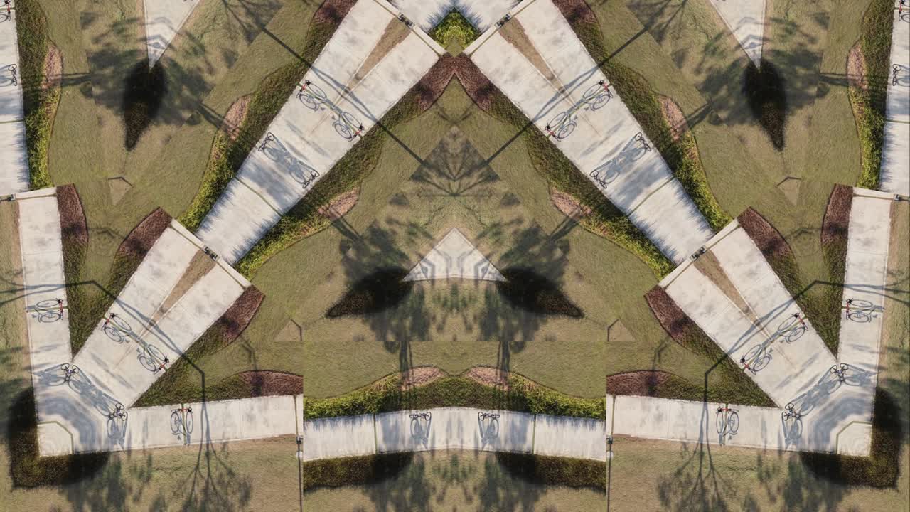 caleidoscopio fondo abstracto vista en 4k