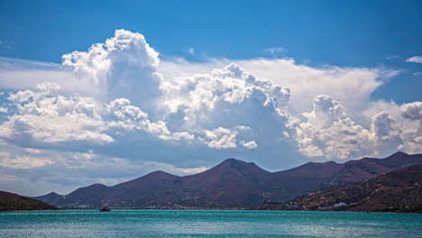 coastal timelapse of greek island crete