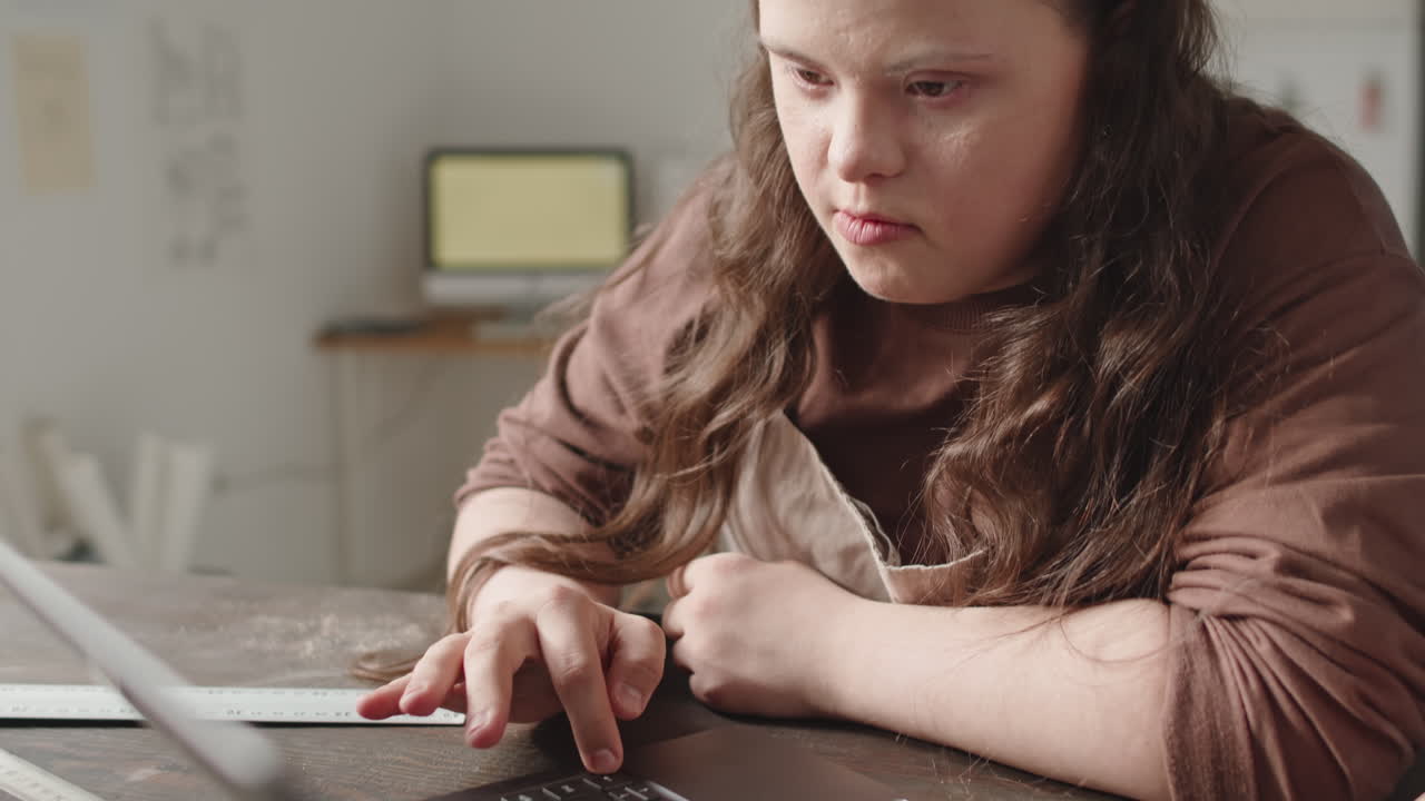 Images of a woman with Down syndrome