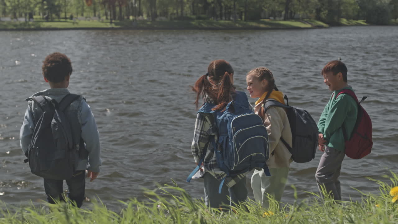 Children by the Lake