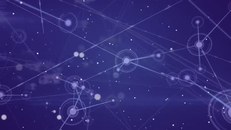Animation-of-network-of-connections-on-purple-background
