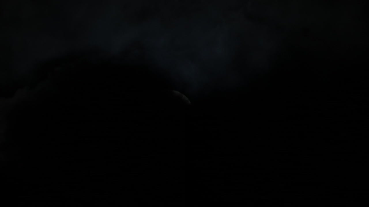 cloudy moon