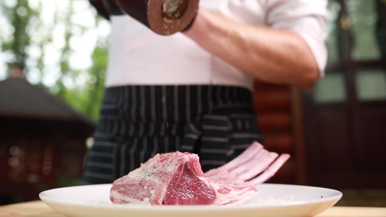Chef Seasoning Lamb Ribs