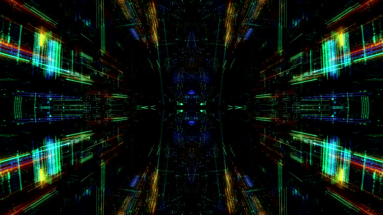 Data transfer and future technology, cyber security concept background, abstract hi speed digital internet. Motion blur. 3D render 4K loop