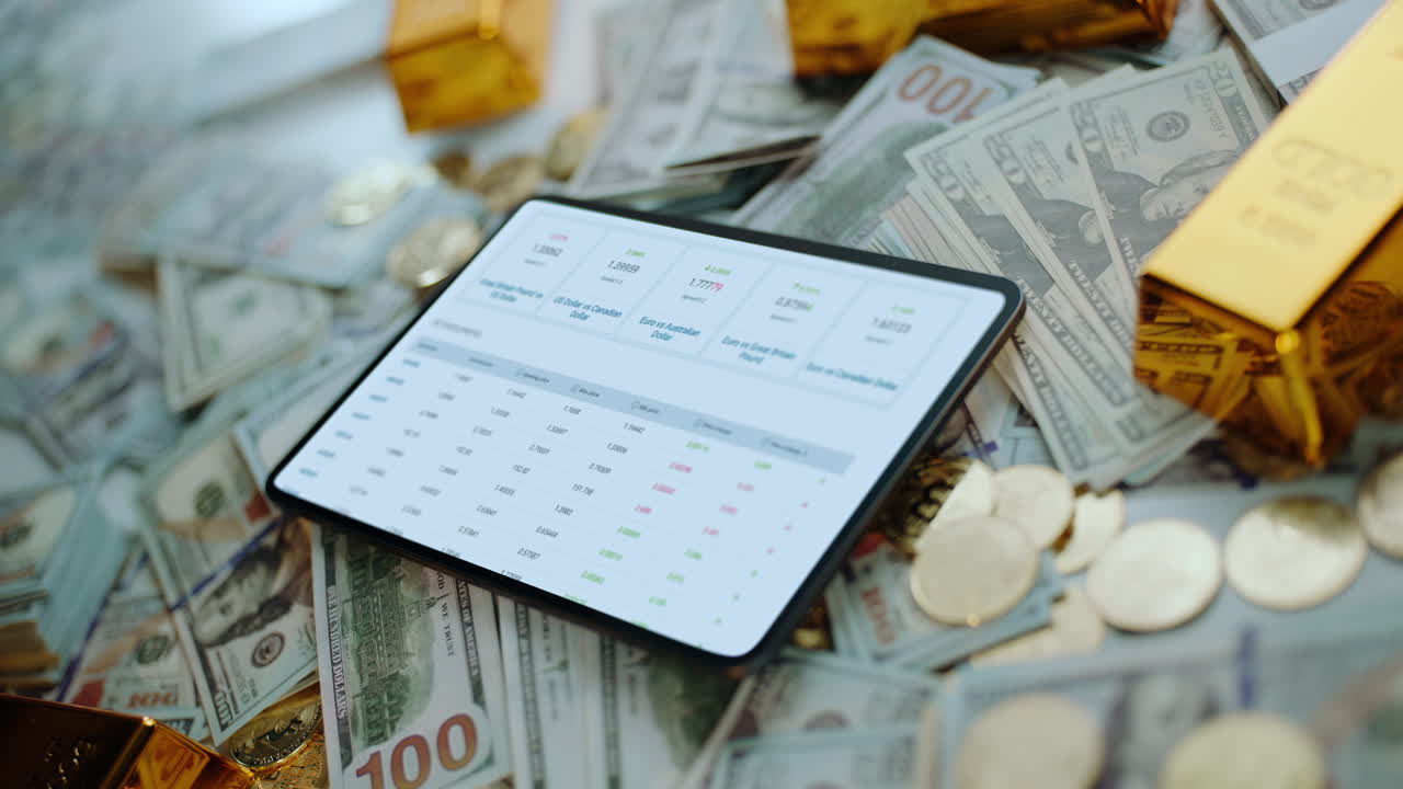 Financial Investments and Currency Trading with Gold and US Dollars