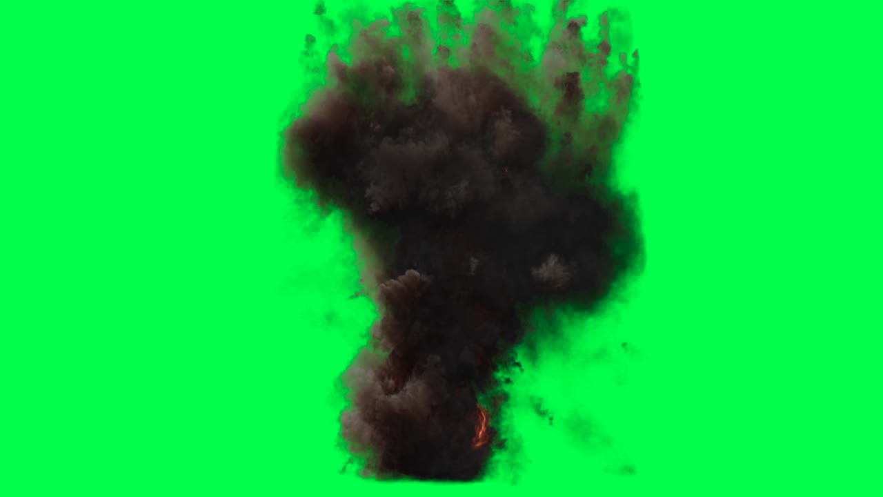 pantalla verde de la explosión