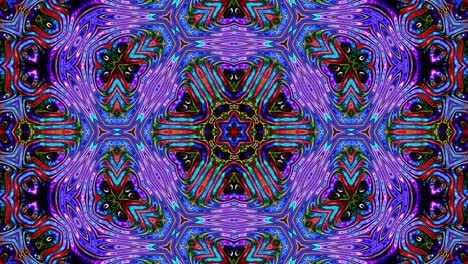 3d elegante abstracto en bucle bg. patrón simétrico iridescente líquido como un caleidoscopio con ondas. estructura ondulada de vidrio líquido brillante con hermosos colores de gradiente. 4k