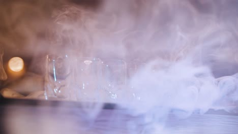 dry ice smoking shot glasses