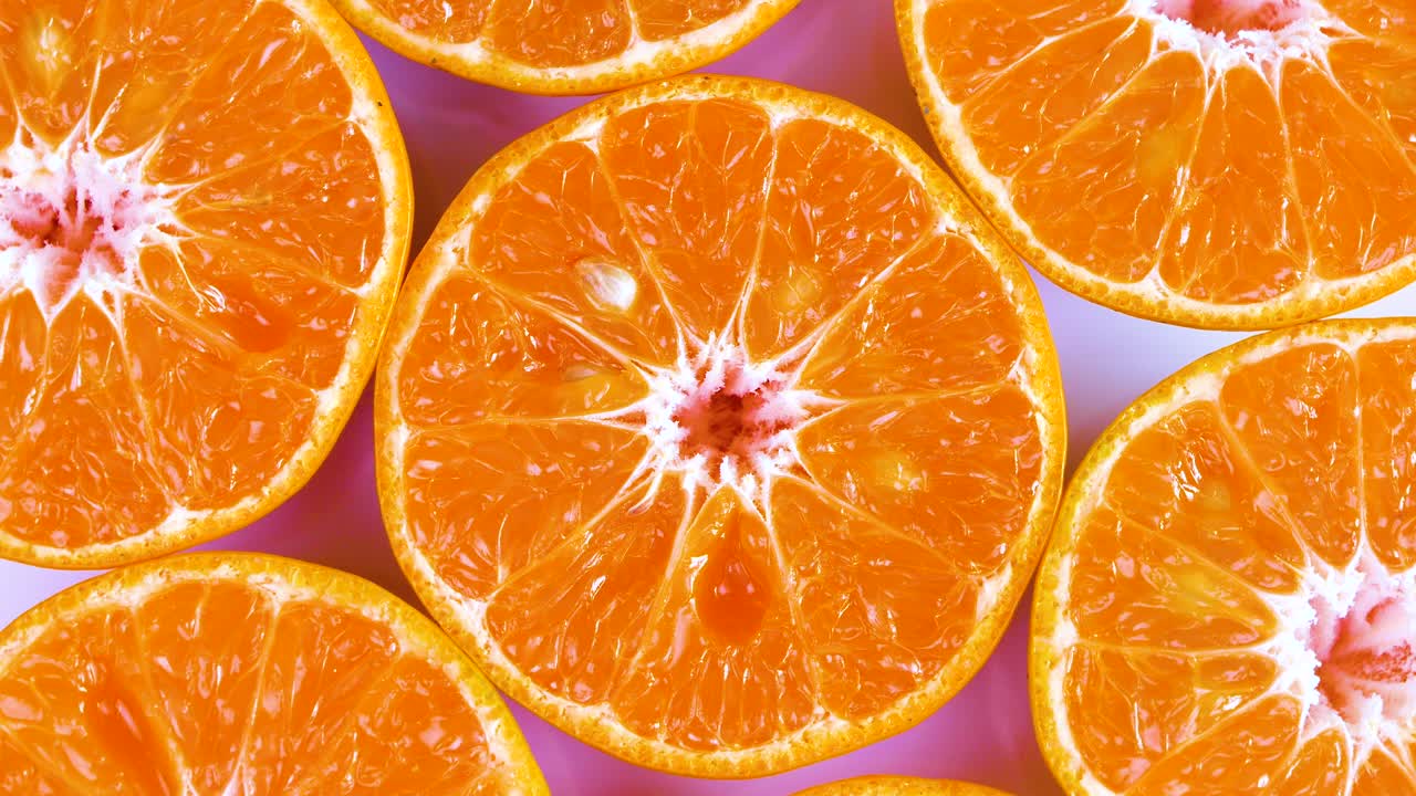 오렌지 과일의 순환