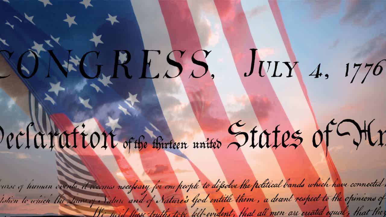 미국 헌법과  ⁇ 발을 들고 있는 남자 4k