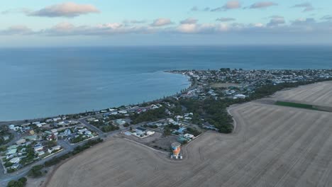 Drone-shot-of-Port-Vincent-beach-town