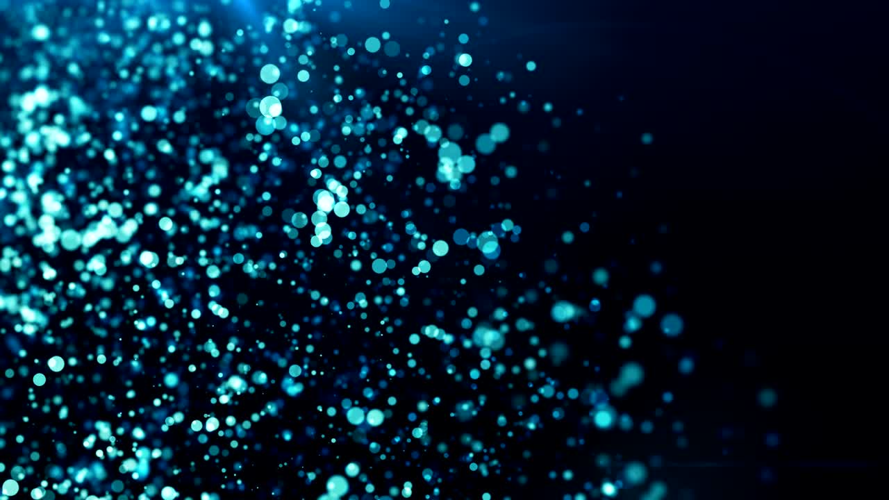 추상적인 파란색 입자 (seamless loop)