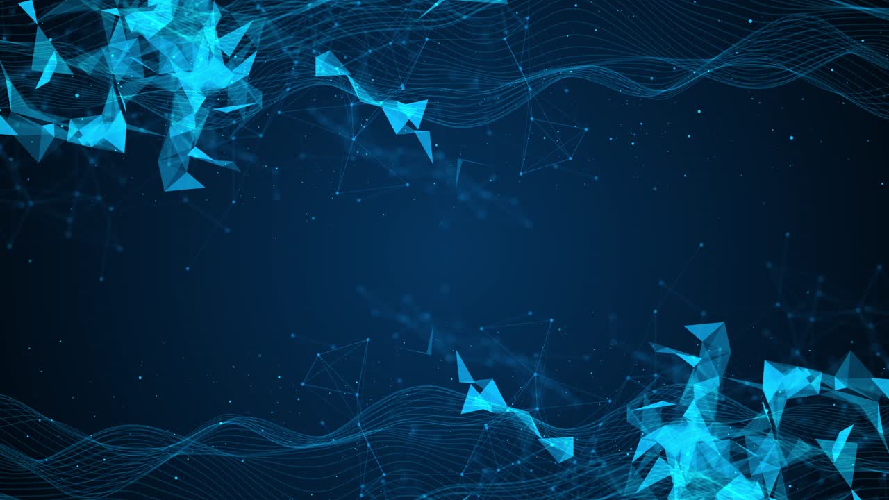 Plesso di rete digitale, tecnologia blockchain, sfondo a punti, effetto scientifico di connessione Internet