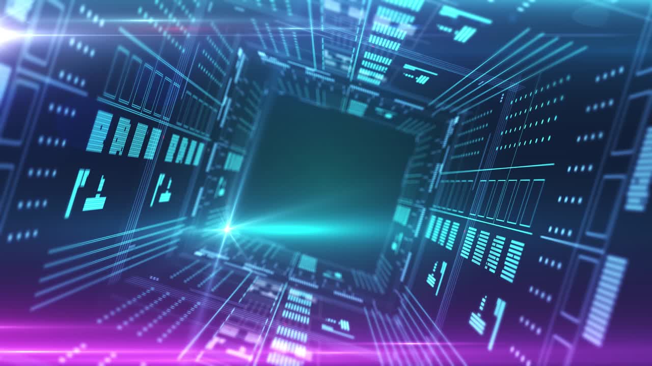 volar a través de la red de túneles digitales cibernéticos