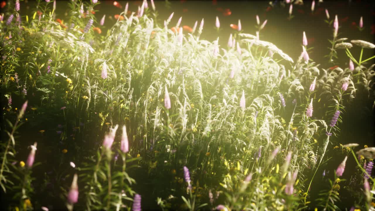 들판에 있는 야생 꽃