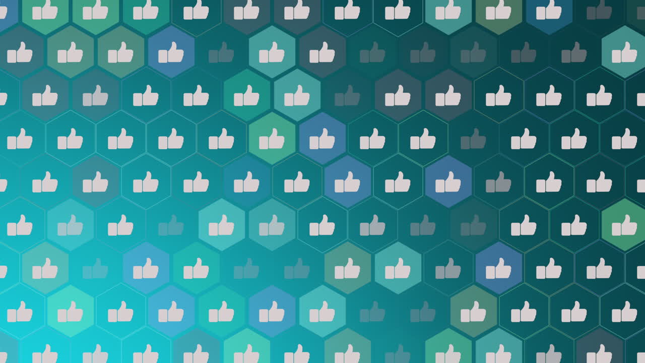 Motion Like icons on simple network background 2