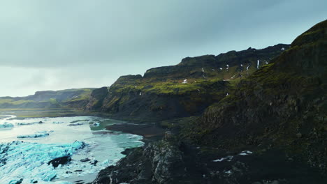 Luftaufnahme-Der-Gletscherkappe-Des-Vatnajökull